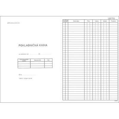 Igaz 940 Pokladničná kniha priepisová-samoprepis