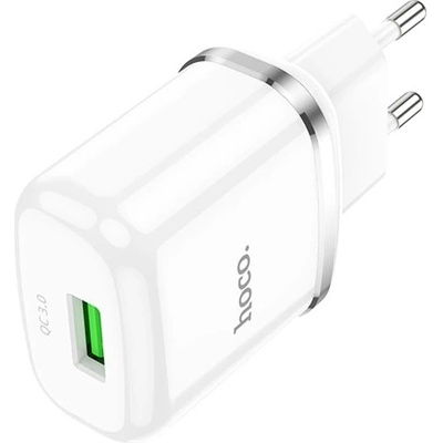 hoco. n3 зарядно устройство за електрическата мрежа с usb гнездо 18w, бързо зарядно устройство 3.0, БЯЛО n3_w (n3_w)