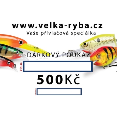 Dárkový poukaz v hodnotě 500 Kč