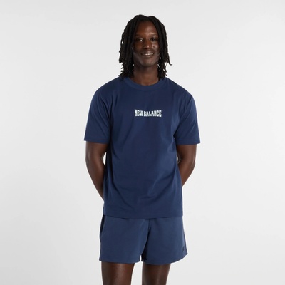 New Balance pánské tričko MT61B2STNNY tmavomodrá