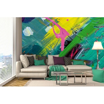 DIMEX ART s. r. o Самозалепваща се флизелинова фототапета ръчно рисуван фон 375 x 250 см