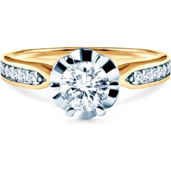 SAVICKI Годежен пръстен Savicki: двуцветно злато, цирконий
