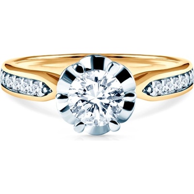 SAVICKI Годежен пръстен Savicki: двуцветно злато, цирконий