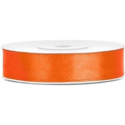 Saténová stuha oranžová 12 mm x 25 m