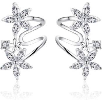 Silenti Jewelry Сребърни обеци "Флора