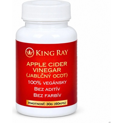 Kingray APPLE CIDER VINEGAR jablčný ocot 60 kapsúl