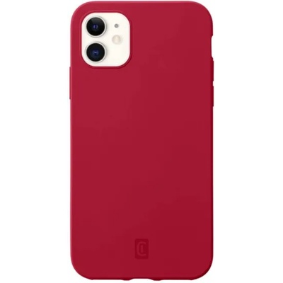 Калъф Cellularline - Sensation, iPhone 12 mini, тъмночервен (SENSATIONIPH12R)