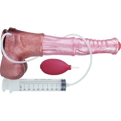 Faak Velké koňské stříkací dildo s varlaty 34 x 7 cm – Zboží Dáma
