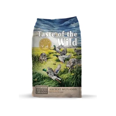 Taste of the Wild Wetlands Canine Formula with Roasted Duck Wetlands Care - суха храна без зърнени култури за кучета с протеини от печена патица за поддържане на здравето и енергията