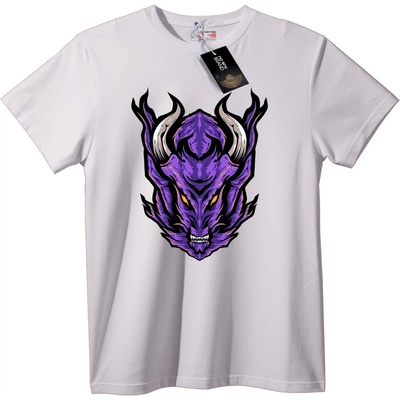 NOONEBRAND Тениска Лилав Демоничен Дракон - 7XL, White
