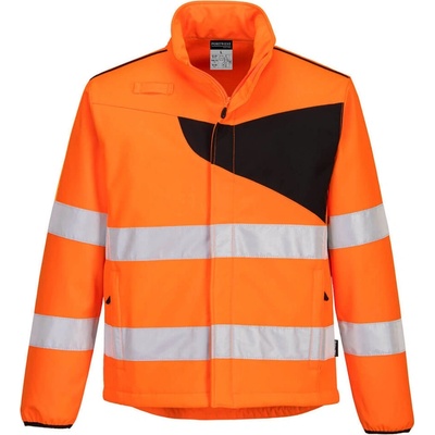Portwest PW275 softshellová bunda PW2 Hi Vis oranžová čierna