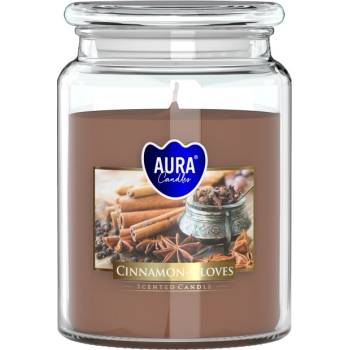 BISPOL Ароматна свещ Bispol Aura - Cinnamon And Cloves, 500 g (snd99-374)