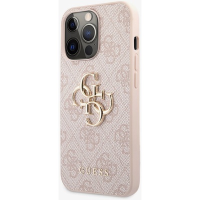 GUESS PU 4G Metal Logo Back Cover за iPhone 13 Pro Max Pink Guess | Lilav | ЖЕНИ | UNI