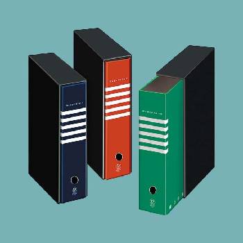 Класьор в кутия Pigna Monocromo 8 cm Зелен (1301098-03-)