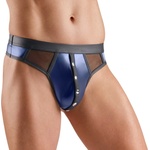 Svenjoyment Elegant Shimmering Wetlook Thong 2111780 Dark Blue XL
