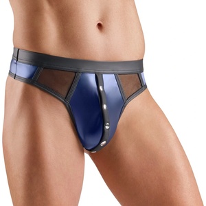 Svenjoyment Elegant Shimmering Wetlook Thong 2111780 Dark Blue XL