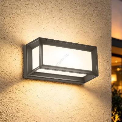 Brilagi - LED външен стенен осветител със сензор PARKER LED/12W/230V антрацит IP44 (BG4611)
