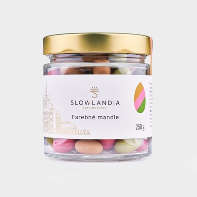 SLOWLANDIA Farebné mandle 250 g