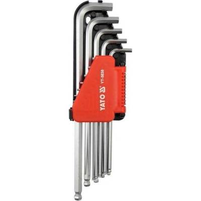 Klíče imbus sada 12ks - 1/16"-3/8" prodloužené s kuličkou YATO