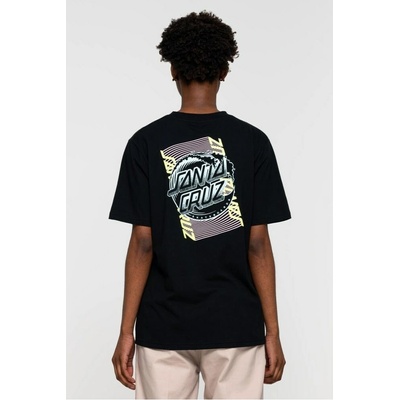 SANTA CRUZ tričko Split Strip Wave Dot T-Shirt Black