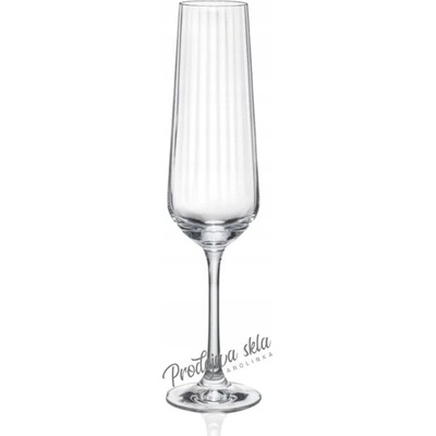 Bohemia Crystal Skleničky na šampaňské Sandra bezbarvé 6 x 200 ml