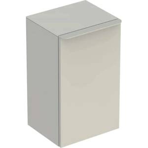 Geberit Smyle Square - Страничен шкаф, панти отляво, пясъчно-сива 500.360. JL. 1 (500.360.JL.1)