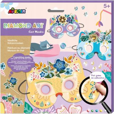 Masky na zdobenie Avenir Diamond Art Mačky