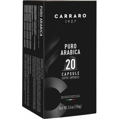 Carraro sladká arabica kapsule nespresso 20 ks