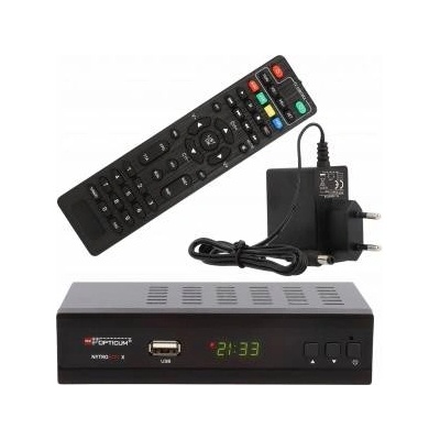 Opticum TV Tuner DVB-T2/C Receiver Opticum Red Nytrobox X H. 265