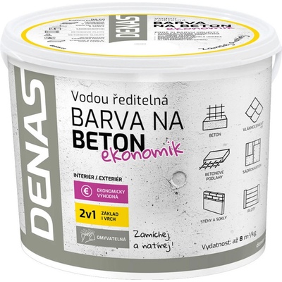 DENAS Fraby na betón ekonomik 5 kg sivá