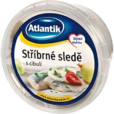 Atlantik stříbrné sledě s cibulí 3 x 150 g