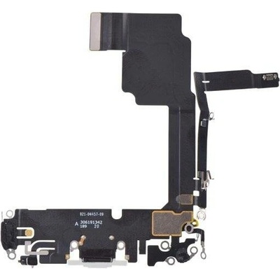 Nabíjecí deska a flex pro Apple iPhone 15 Pro bílý titan