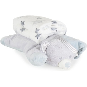 Cangaroo Одеяло 90/75 cm с възглавница Sleepy Bear сив