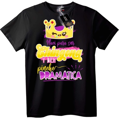 NOONEBRAND Тениска Драматична Кралица - XL, Black