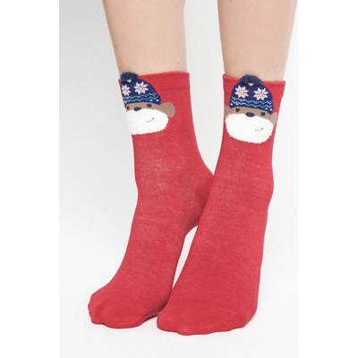 Yups Socks with application monkey in a hat with red stars