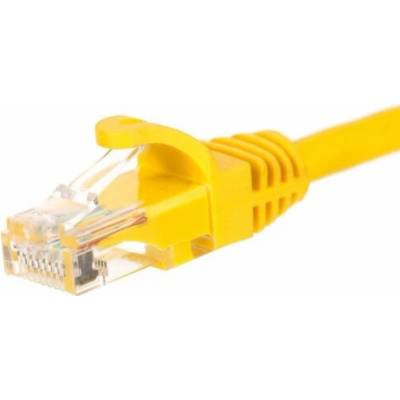 Netrack BZPAT025UY patch RJ45 snagless boot Cat 5e UTP 0,25m žlutý