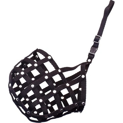 Bafpet Popruhový náhubek pletený 36 cm 10 cm 50 - 66 cm