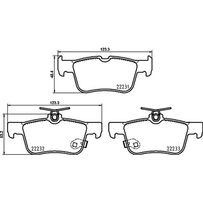 BREMBO Sada brzdových platničiek kotúčovej brzdy P 24 217