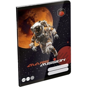 LIZZY Тетрадка с линии LIZZYSULI A/5, 32 листа, 21-32, за 4-8 клас, „Mars Mission 7500170006 (7500170006)