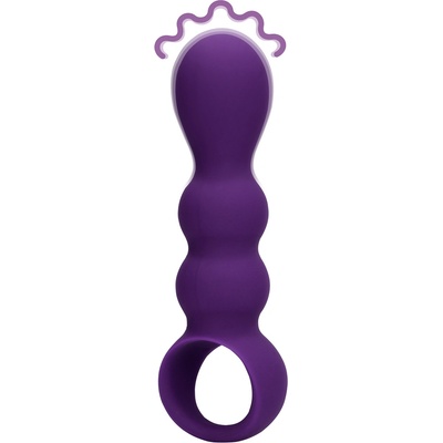 Loveline Лилав анален вибратор с форма на капка