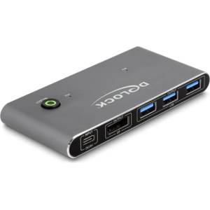 DeLOCK DisplayPort KVM превключвател 8K 30 Hz USB 5 Gbps (18646)