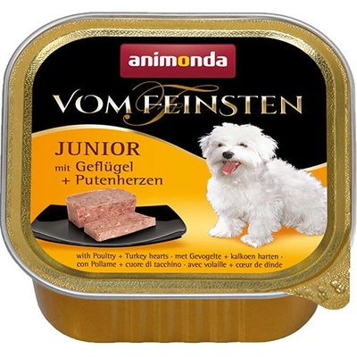 Animonda Vom Feinsten Junior Dog hydina a morčacie srdca 150 g