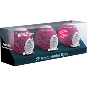 Satisfyer Egg Bubble - мастурбатор яйце - комплект 3 броя