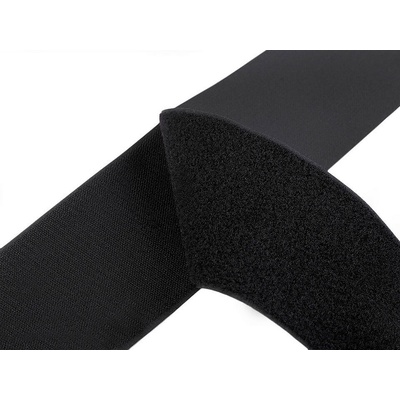 Prima-obchod Suchý zip háček + plyš šíře 10 cm, barva 2 černá
