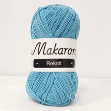 Makaron Reknit tyrkysová modrá 2mm