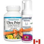 Natural Factors Промопакет „Хубава жена Вечерна иглика + Интимна мус-пяна Lievoroid | Natural Factors (77258)
