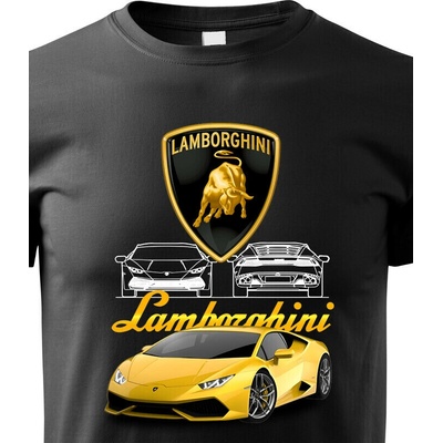Dětské tričko Lamborghini Černá Velikost Canvas Bezvatriko.cz 2327