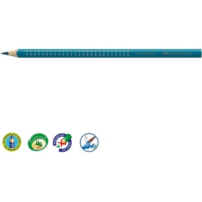Faber-Castell Цветни моливи FABER-CASTELL Grip 2001 триъгълна тюркоазена 112453 (112453)