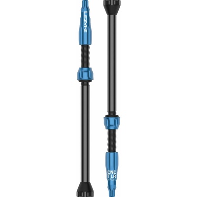 Bezdušové ventily Lezyne CNC TLR Valve - 80mm Blue uni