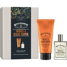 Scottish Fine Soaps Thistle & Black Pepper sprchový gel 200 ml + toaletní voda 50 ml